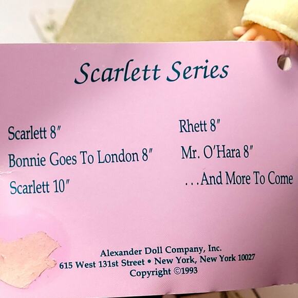 Madame Alexander's Scarlett Series 8" Rhett & Scarlett Dolls - Picture 5 of 16